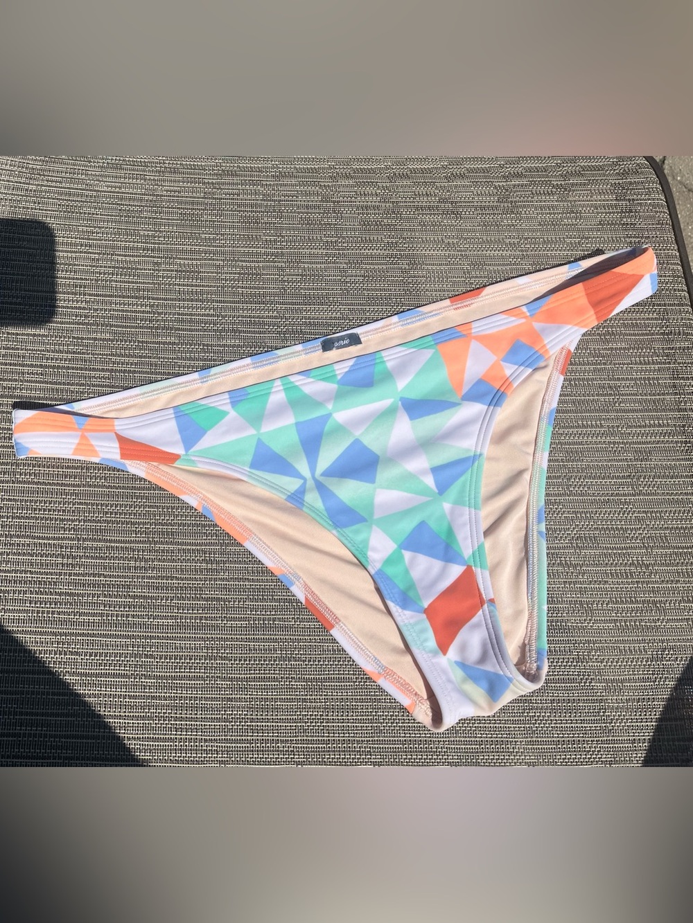Women's Aerie Geometric Triangle Bikini Bottom - Multicoloured